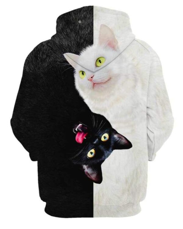 Yin Yang Cat - All Over Apparel - www.secrettees.com
