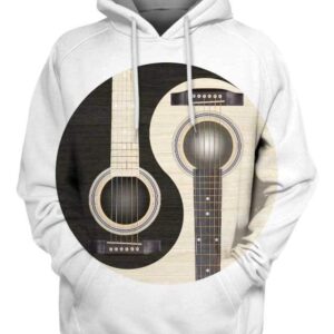 Yin Yang Guitar - All Over Apparel - Hoodie / S - www.secrettees.com