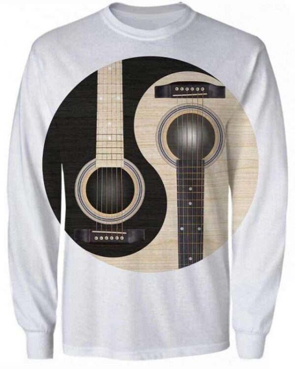 Yin Yang Guitar - All Over Apparel - Sweatshirt / S - www.secrettees.com