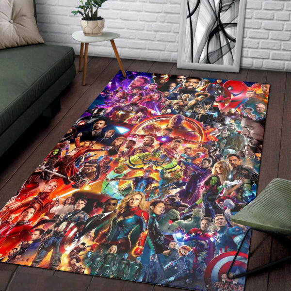 Marvel Cinematic Universe Avengers Endgame Area Rug Home Decor, Cheap Home Depot Area Rugs 3