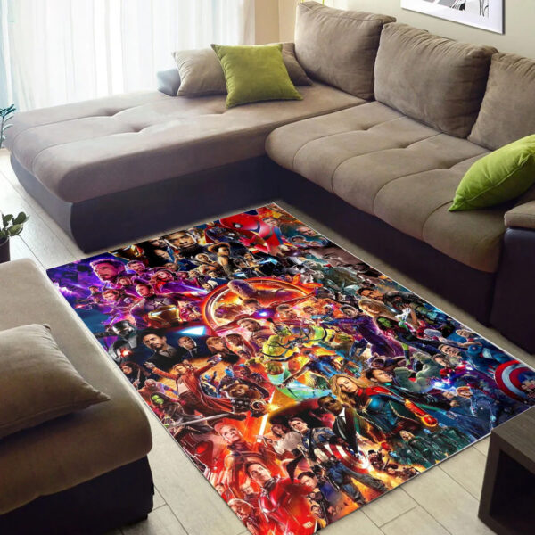 Marvel Cinematic Universe Avengers Endgame Area Rug Home Decor, Cheap Home Depot Area Rugs 3