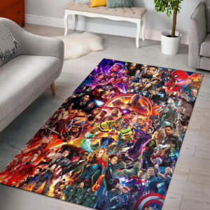 Marvel Cinematic Universe Avengers Endgame Area Rug Home Decor, Cheap Home Depot Area Rugs 3