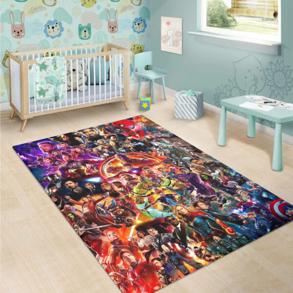 Marvel Cinematic Universe Avengers Endgame Area Rug Home Decor, Cheap Home Depot Area Rugs 3