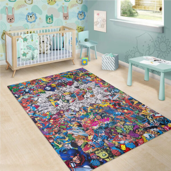 Marvel Comics Area Rug Home Decor, Cheap Home Depot Area Rugs