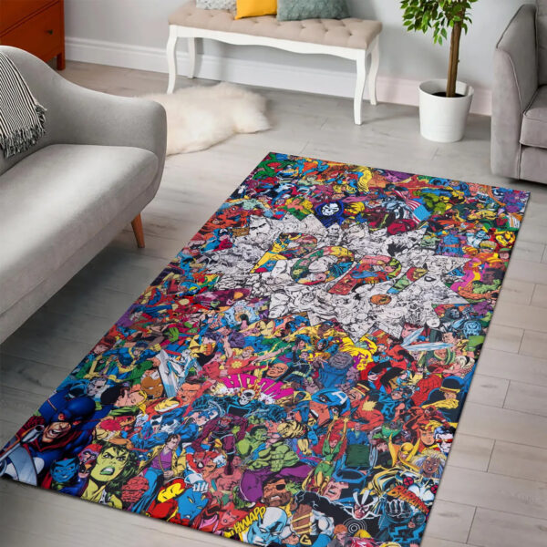 Marvel Comics Area Rug Home Decor, Cheap Home Depot Area Rugs