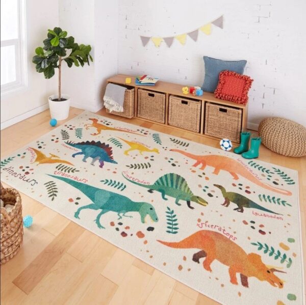 T-rex Jungle Rectangle Area Rectangle Rug Home Decor, Cheap Home Depot Area Rugs