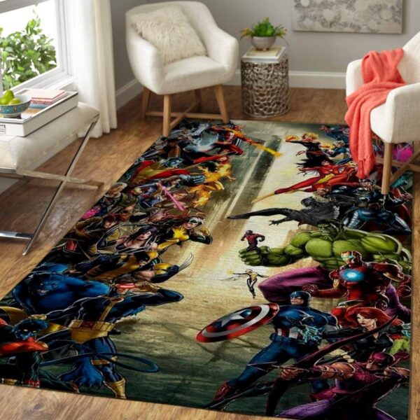 X Men Vs Avengers Area Rug Living Room