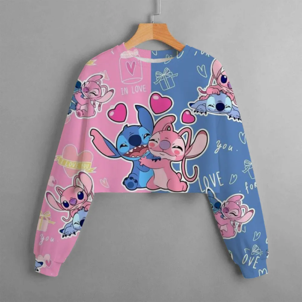 Lovely Lilo & Stitch Crop Hoodie